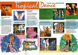 Tropical-Dance Künstlermagazin Back